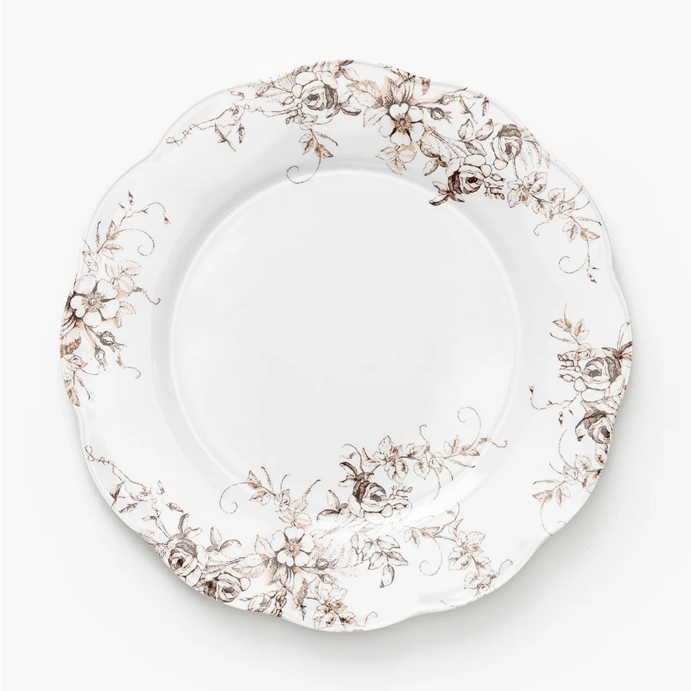 Set of 8 McGee & Co Avondale Melamine Dinner Plates